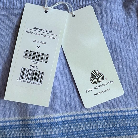 Fair Isle Cardigan by Woolovers NWT - Picture 6 of 15